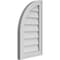 Ekena Millwork Quarter Round Top Left Surface Mount PVC Gable Vent w/ 2"W x 1-1/2"P Brickmould Frame, 14"W x 24"H GVPQL14X2402SN - alternate 5
